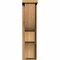 Ekena Millwork Ridgewood Rough Sawn Corbel w/Backplate, Western Red Cedar, 6"W x 12"D x 24"H COR06X12X24RID01RWR - alternate 4